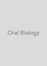 Cover Oral Biology