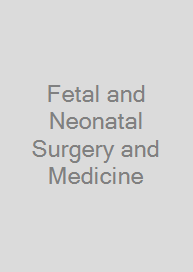 Cover Fetal and Neonatal Surgery and Medicine