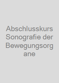 Cover Abschlusskurs Sonografie der Bewegungsorgane