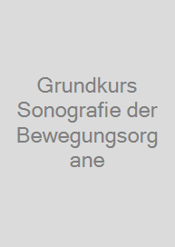 Cover Grundkurs Sonografie der Bewegungsorgane