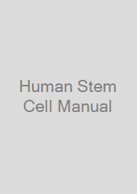 Cover Human Stem Cell Manual