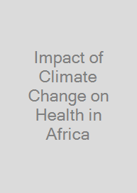 Cover Impact of Climate Change on Health in Africa