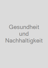 Cover Gesundheit und Nachhaltigkeit