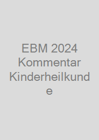 Cover EBM 2024 Kommentar Kinderheilkunde