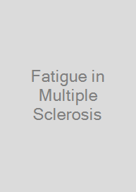 Cover Fatigue in Multiple Sclerosis