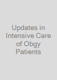Cover Updates in Intensive Care of Obgy Patients