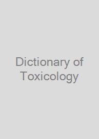 Cover Dictionary of Toxicology