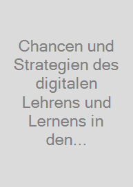 Cover Chancen und Strategien des digitalen Lehrens und Lernens in den Gesundheitsfachberufen