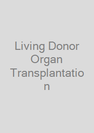 Cover Living Donor Organ Transplantation