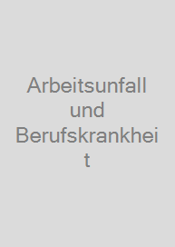 Cover Arbeitsunfall und Berufskrankheit