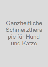 Ganzheitliche Schmerztherapie für Hund und Katze