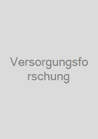 Versorgungsforschung