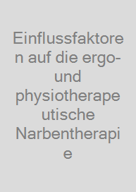 Cover Einflussfaktoren auf die ergo- und physiotherapeutische Narbentherapie