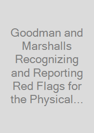 Goodman and Marshalls Recognizing and Reporting Red Flags for the Physical Therapist Assistant