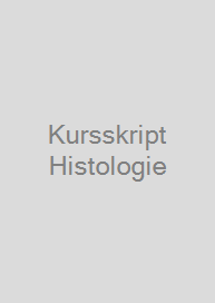 Cover Kursskript Histologie