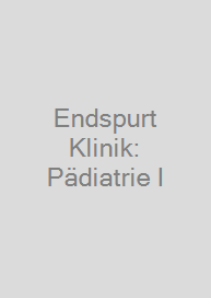 Cover Endspurt Klinik: Pädiatrie I