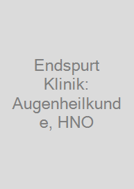 Cover Endspurt Klinik: Augenheilkunde, HNO