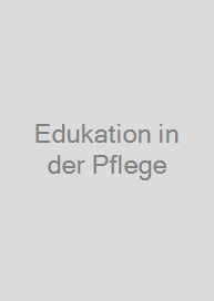 Cover Edukation in der Pflege