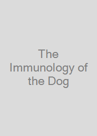 Cover The Immunology of the Dog