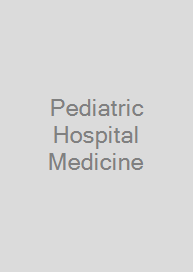 Cover Pediatric Hospital Medicine
