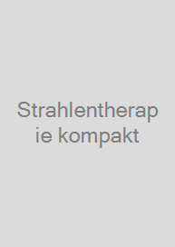 Cover Strahlentherapie kompakt