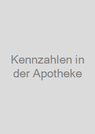 Cover Kennzahlen in der Apotheke