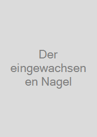 Cover Der eingewachsenen Nagel