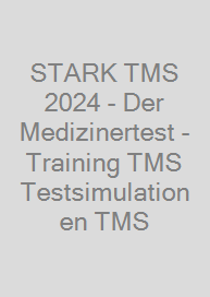 Cover STARK TMS 2024 - Der Medizinertest - Training TMS + Testsimulationen TMS