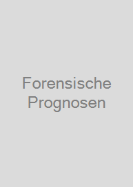 Cover Forensische Prognosen