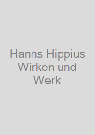 Cover Hanns Hippius Wirken und Werk
