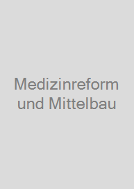 Cover Medizinreform und Mittelbau
