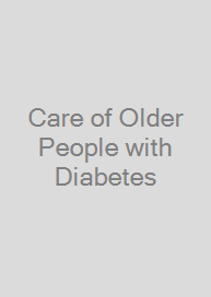 Cover Care of Older People with Diabetes