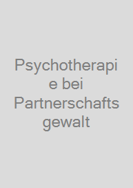 Cover Psychotherapie bei Partnerschaftsgewalt