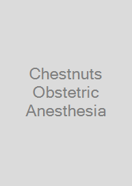 Cover Chestnuts Obstetric Anesthesia