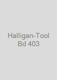 Cover Halligan-Tool Bd 403