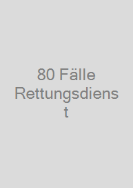 Cover 80 Fälle Rettungsdienst