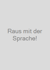 Cover Raus mit der Sprache!