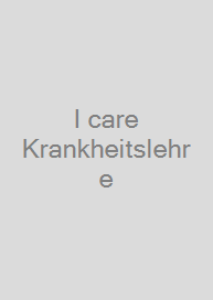Cover I care Krankheitslehre