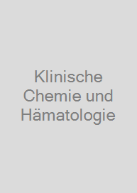 Cover Klinische Chemie und Hämatologie