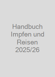 Cover Handbuch Impfen und Reisen 2025/26