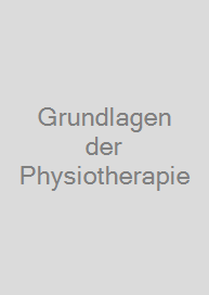 Cover Grundlagen der Physiotherapie