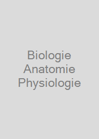 Cover Biologie Anatomie Physiologie