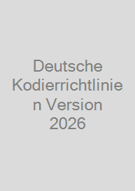 Cover Deutsche Kodierrichtlinien Version 2026