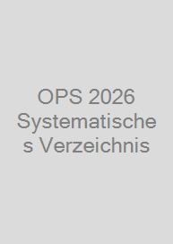 Cover OPS 2026 Systematisches Verzeichnis