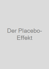 Cover Der Placebo-Effekt